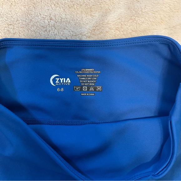 Zyia Blue Reflective Pocket Leggings, Zyia, Size 6-8 - Picture 9 of 15